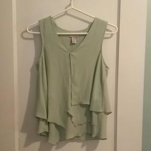 Mint Green Silky Tank Top